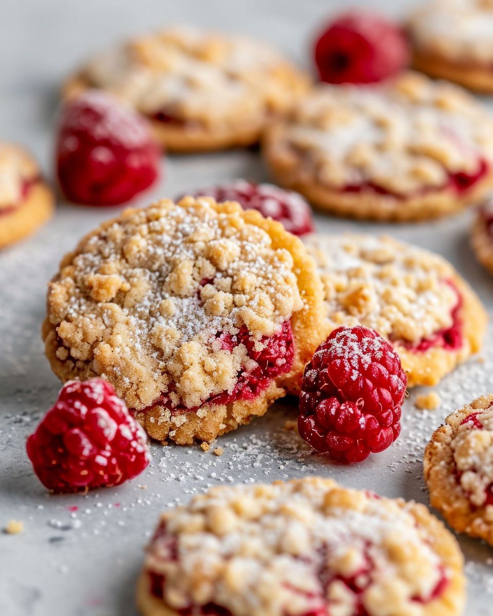 Costco CopyCat Raspberry Crumble Cookies Recipe - CYSSERO