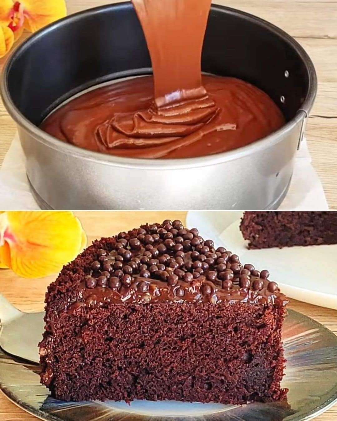 Decadent Chocolate Cake with Chocolate Ganache - CYSSERO