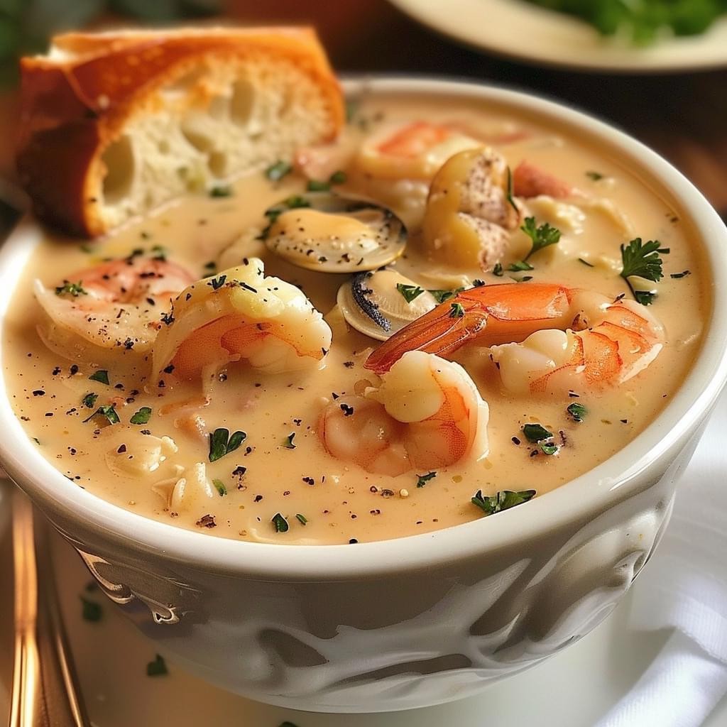 Creamy Seafood Chowder Cyssero