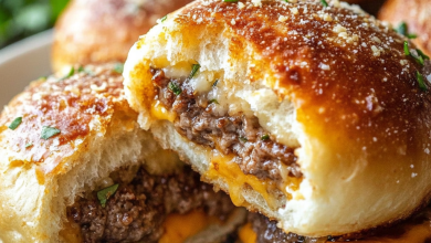 Garlic Parmesan Cheeseburger Bombs