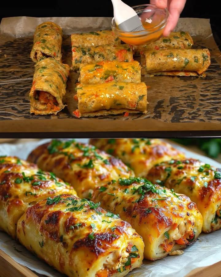 Cheesy Chicken Veggie Rolls - CYSSERO