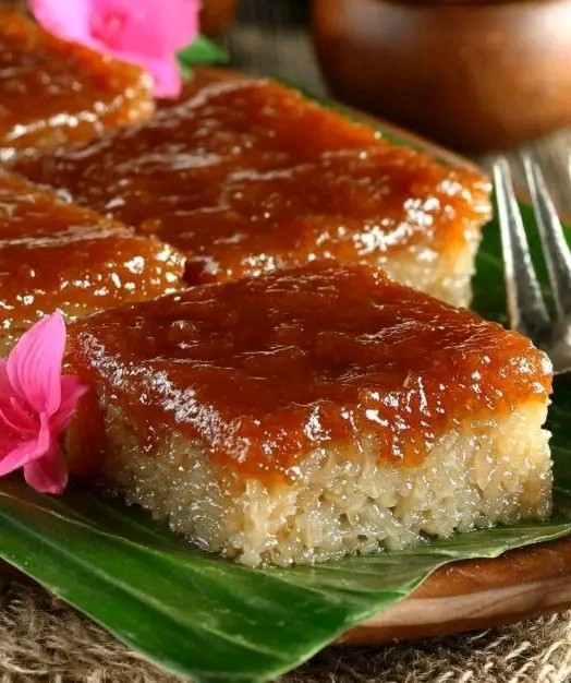 Myanmar Rice Cake Sticky Coconut Caramel Rice Cake - CYSSERO