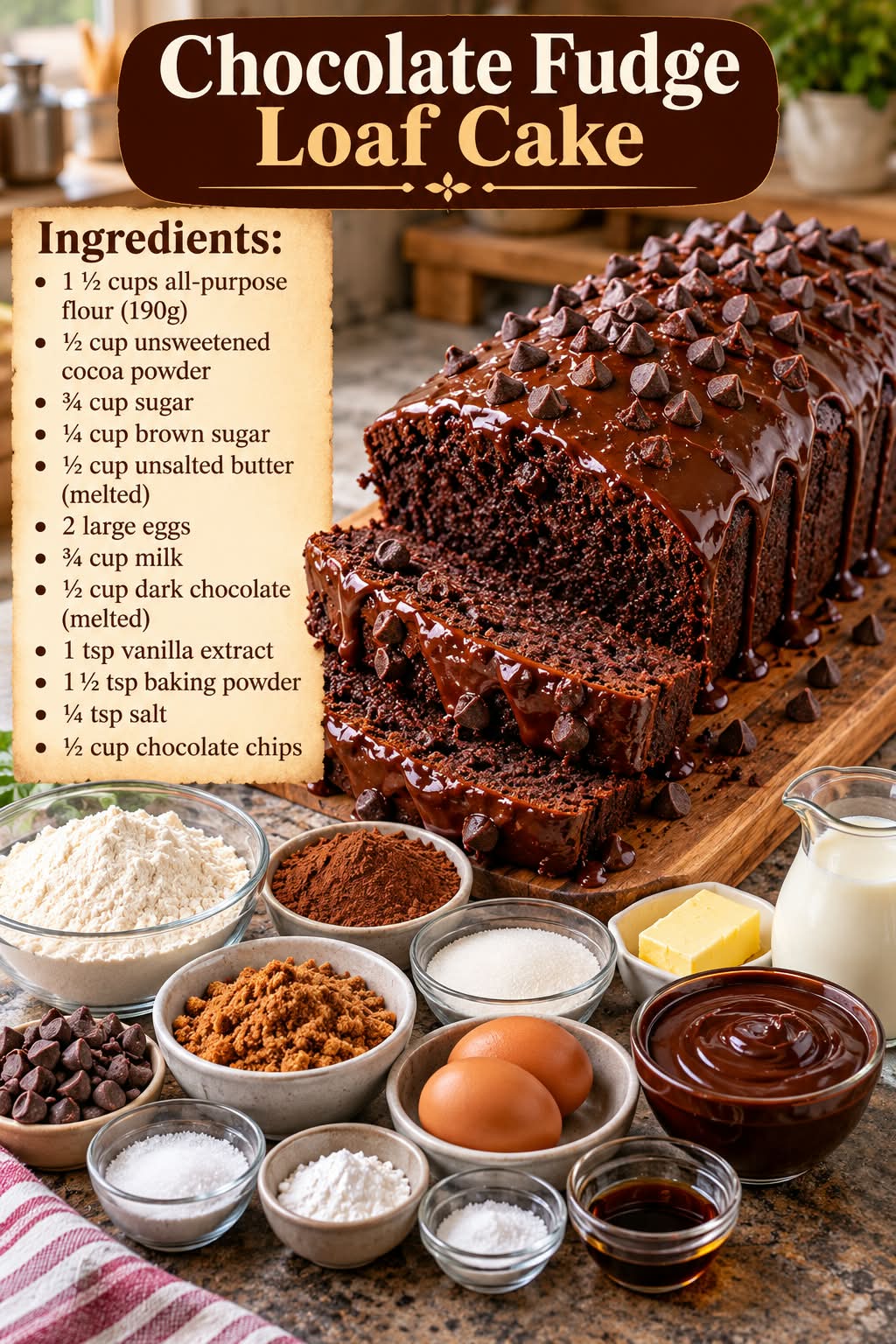 Chocolate Fudge Loaf Cake - CYSSERO